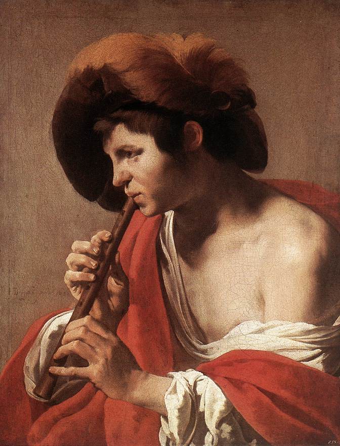 TERBRUGGHEN, Hendrick Boy Playing Flute anr